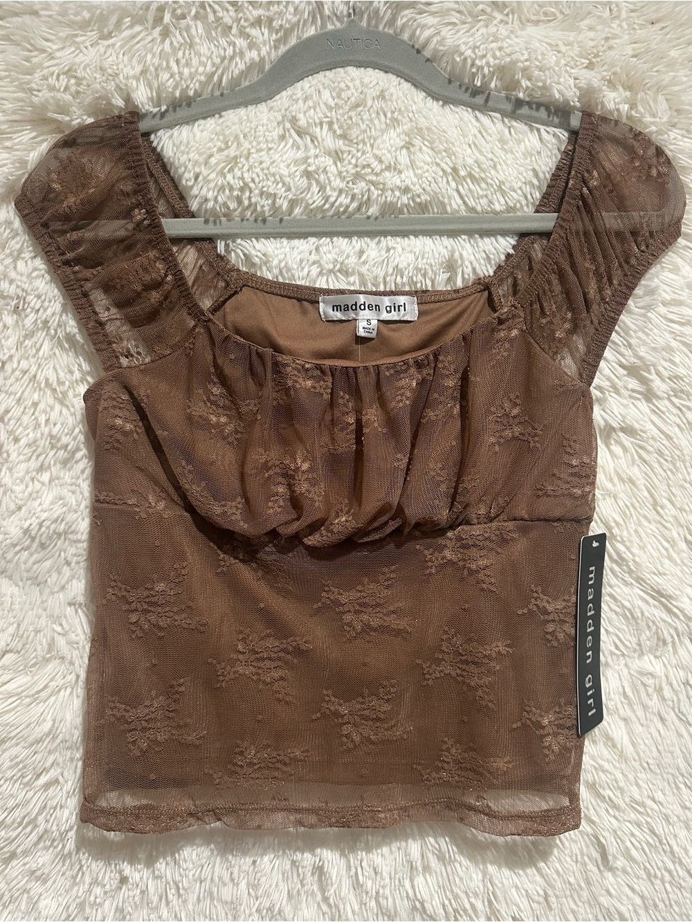 Madden Girl Mini Cap Sleeve Emma Top